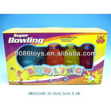 New design transparent kids plastic bowling set